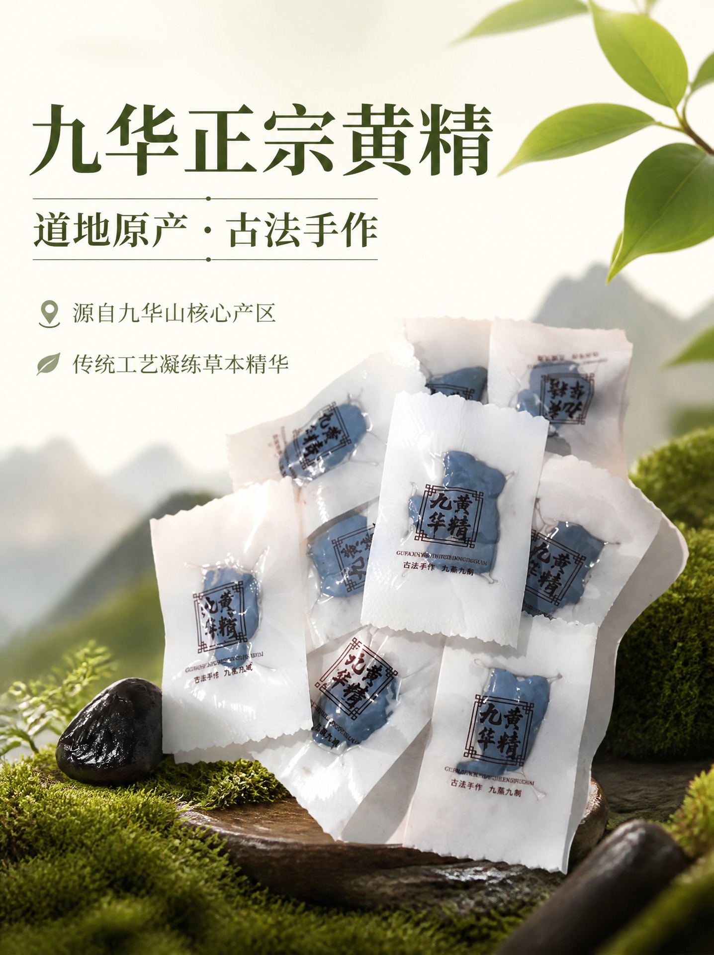 Huang Jing Pills Polygonatum Nine Steamed Nine Dried Ready to Eat 500g overview
