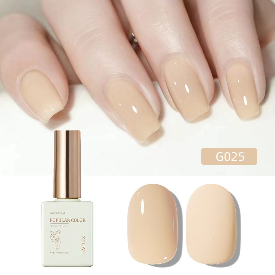 Pure Color new white nail polish glue nude transparent nail polish shop special high-grade nail polish lasting firm Factory wholesale