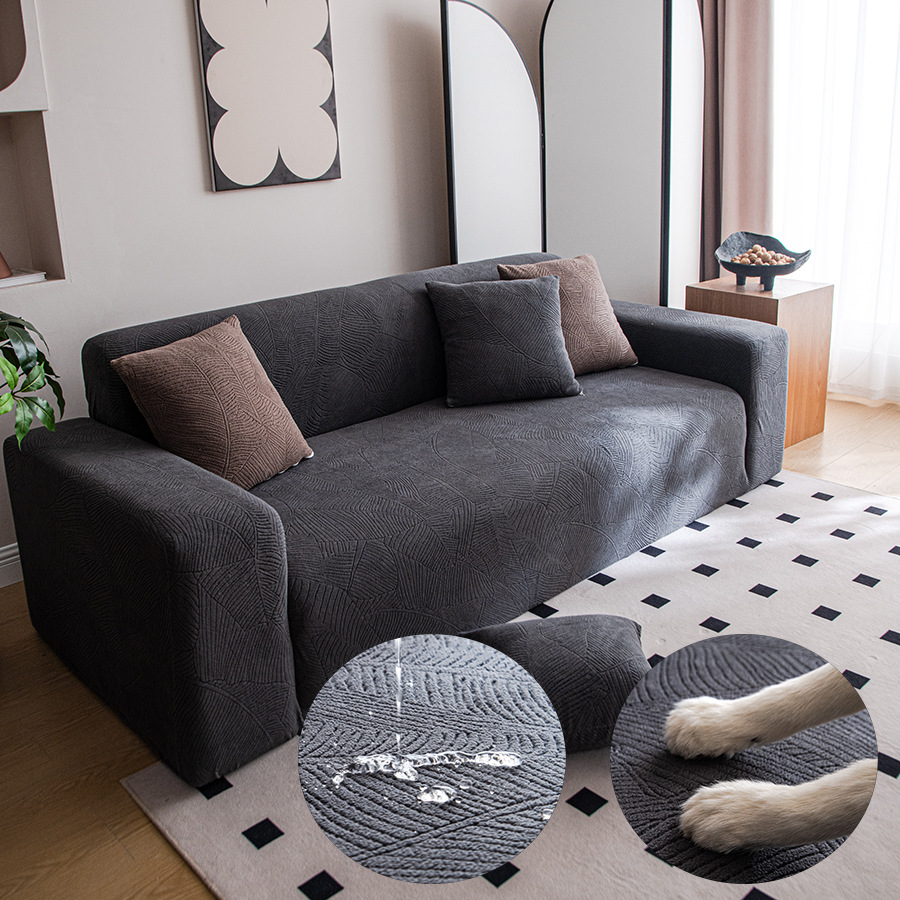Elástico todo incluido sofá gaza universal conjunto perezoso anti-gato agarra 2024 nuevo cuatro estaciones universal cubierta de sofá integral