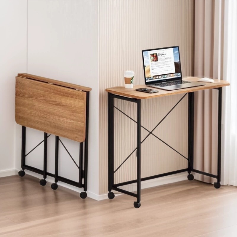 Movable Folding Desk for Bedroom, Bedside Gap Table, Home Computer Study Desk, Simple Office Workstation, Premium Home Furniture Movable Folding Desk for Bedroom, Bedside Gap Table, Home Computer Study Desk, Simple Office Workstation, Premium Home Furniture