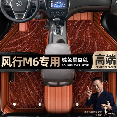 Ayaqaltılar (Kovriklər) Starry Sky blanket car mats [beige - brown-leather-brown-starry-sky-blanket-double-layer