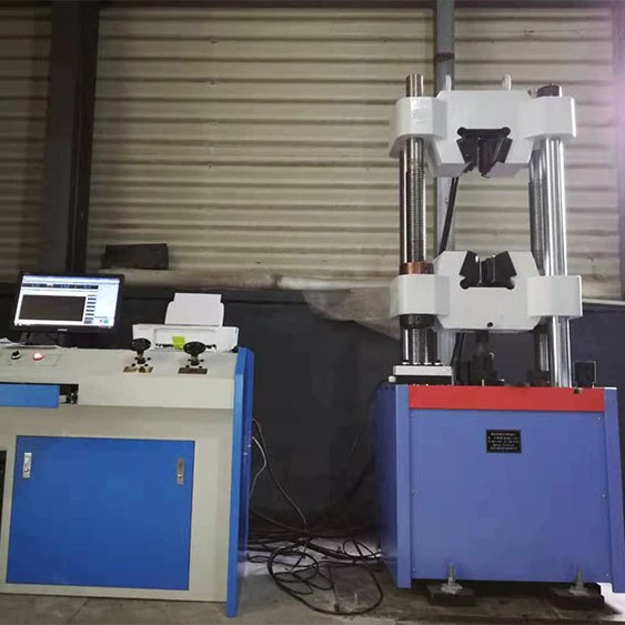 Машина испытания удлиненности выхода машины испытания 300КН прочности на растяжение плиты нержавеющей стали здания