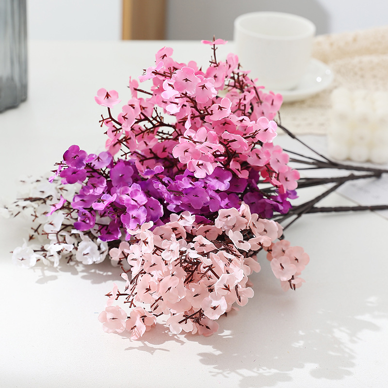Simulated flower silk cloth 5-fork small handful of baby's breath