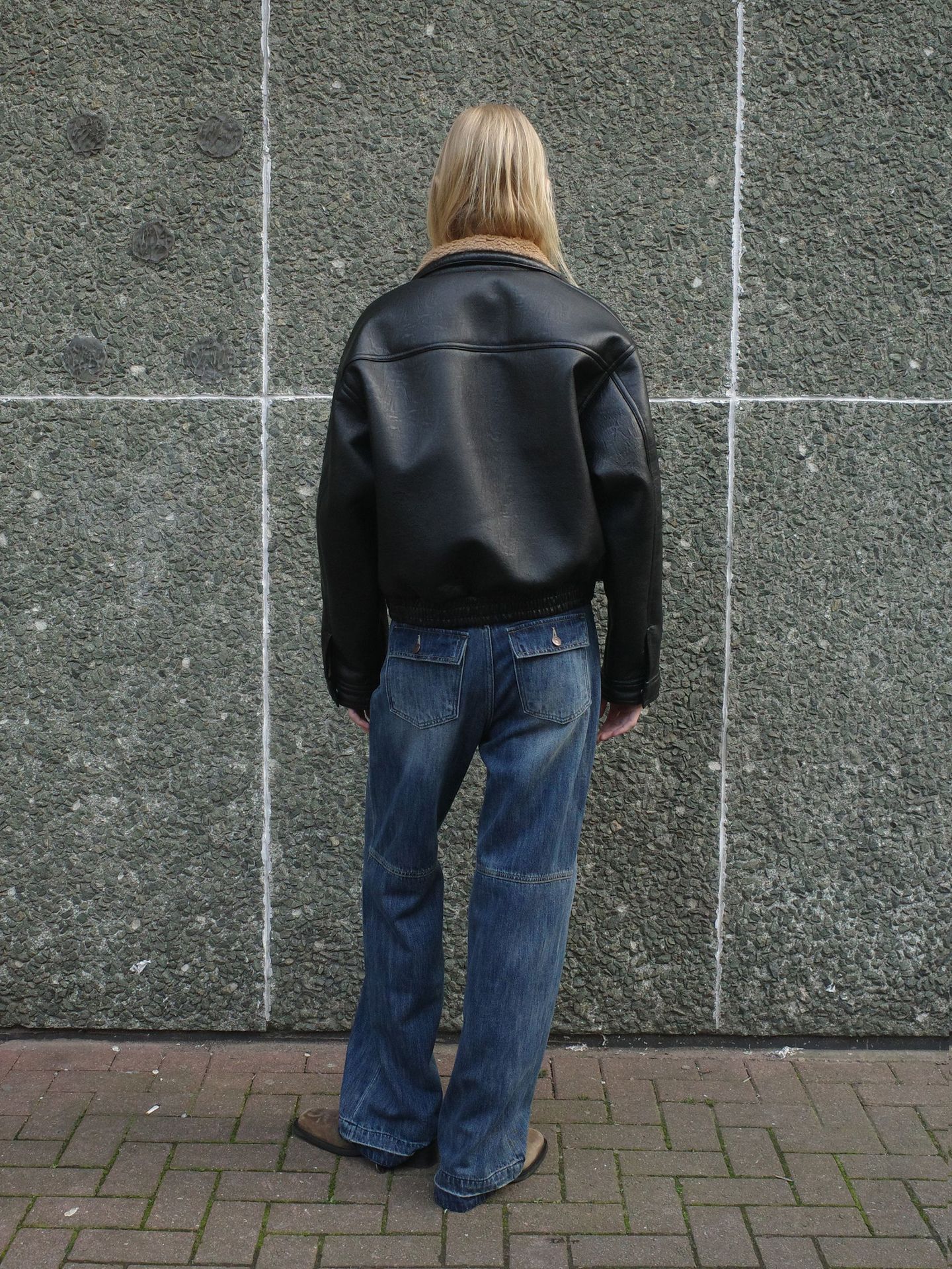 Low clas * ic革の女性秋冬の新型羊の毛は保温して厚いダブルヘッドのファスナーのファッションのジャケットを厚くします。