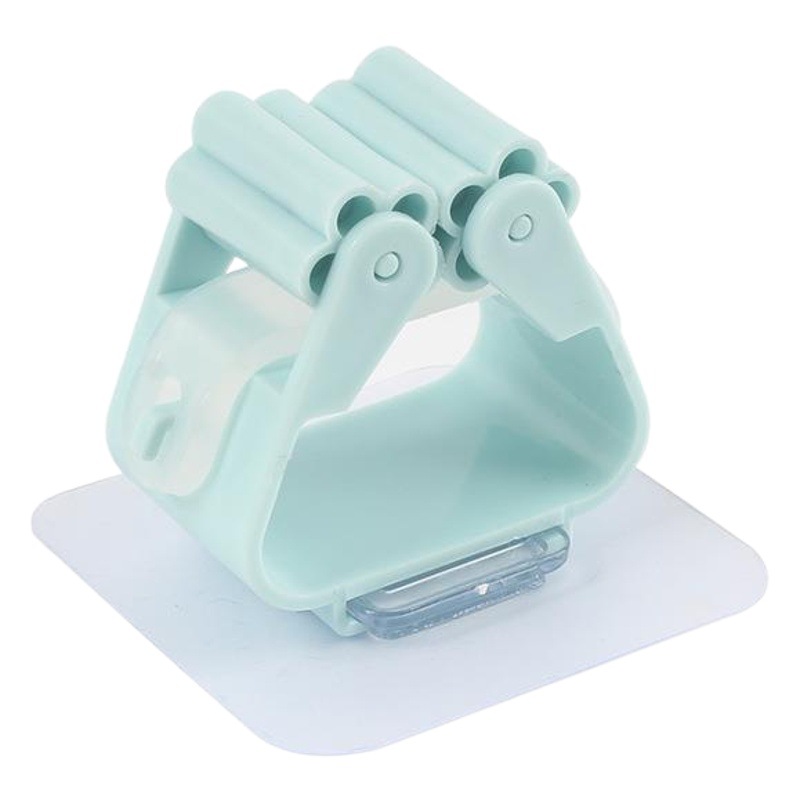 Creativo fuerte sin costuras polea fregona clip Punch libre colgando escoba rack baño fregona gancho pegajoso