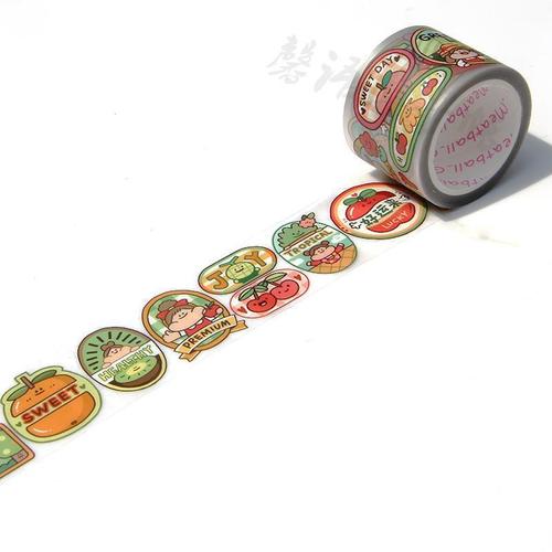 Original Meatballs Whole Roll Meatball79 New Product Set with Paper Handmade Tape Stickers Cute and Versatile