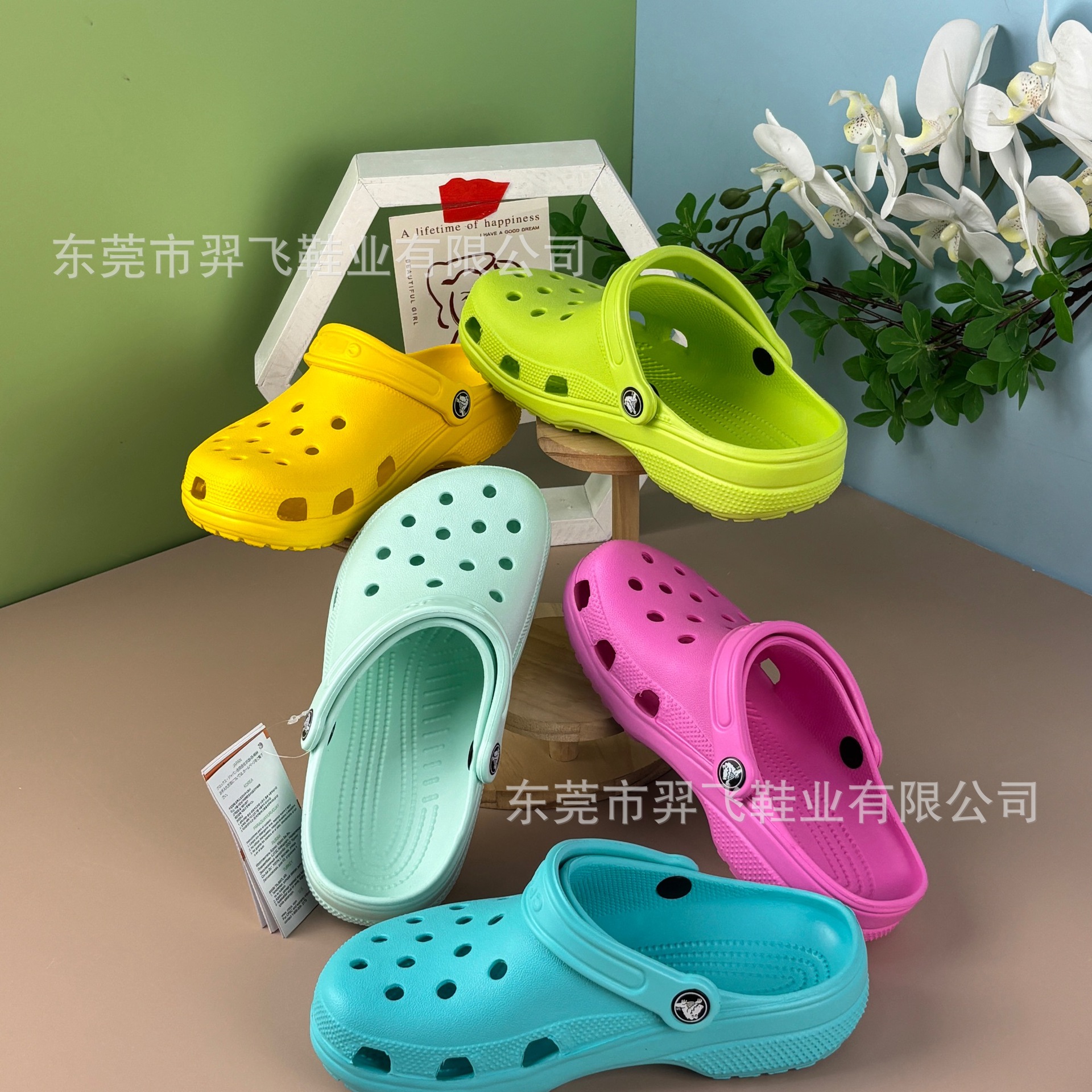 杨幂推荐明星经典款Cross洞洞鞋男女情侣百搭户外沙滩鞋轻盈拖鞋