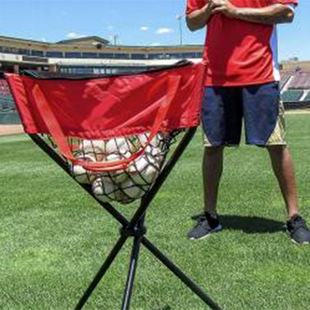 Baseball Triangle Collicer with Lid Paint Iron Pipe Anti-bending Anti-torsion Anti-rust Bundle Pocket Easy to Carry