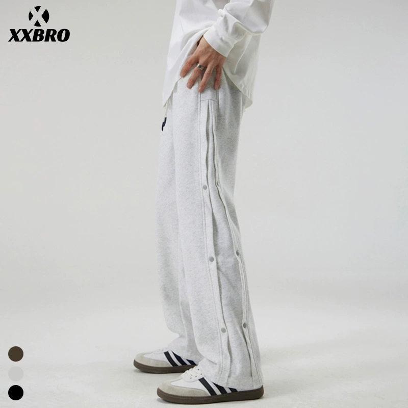 Xxbro мужская одежда # осенние и зимние американские модные сшитые спортивные нишевые прямые брюки мужские дикие повседневные брюки