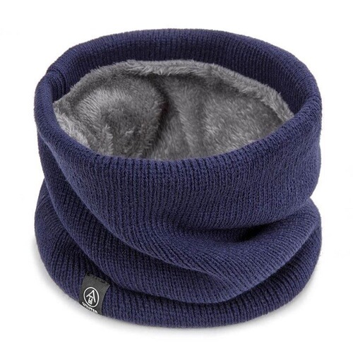 Winter Cycling Neck Gaiter Knitted Headband with Fleece for Neck Protection, Warm and Cozy, Unisex