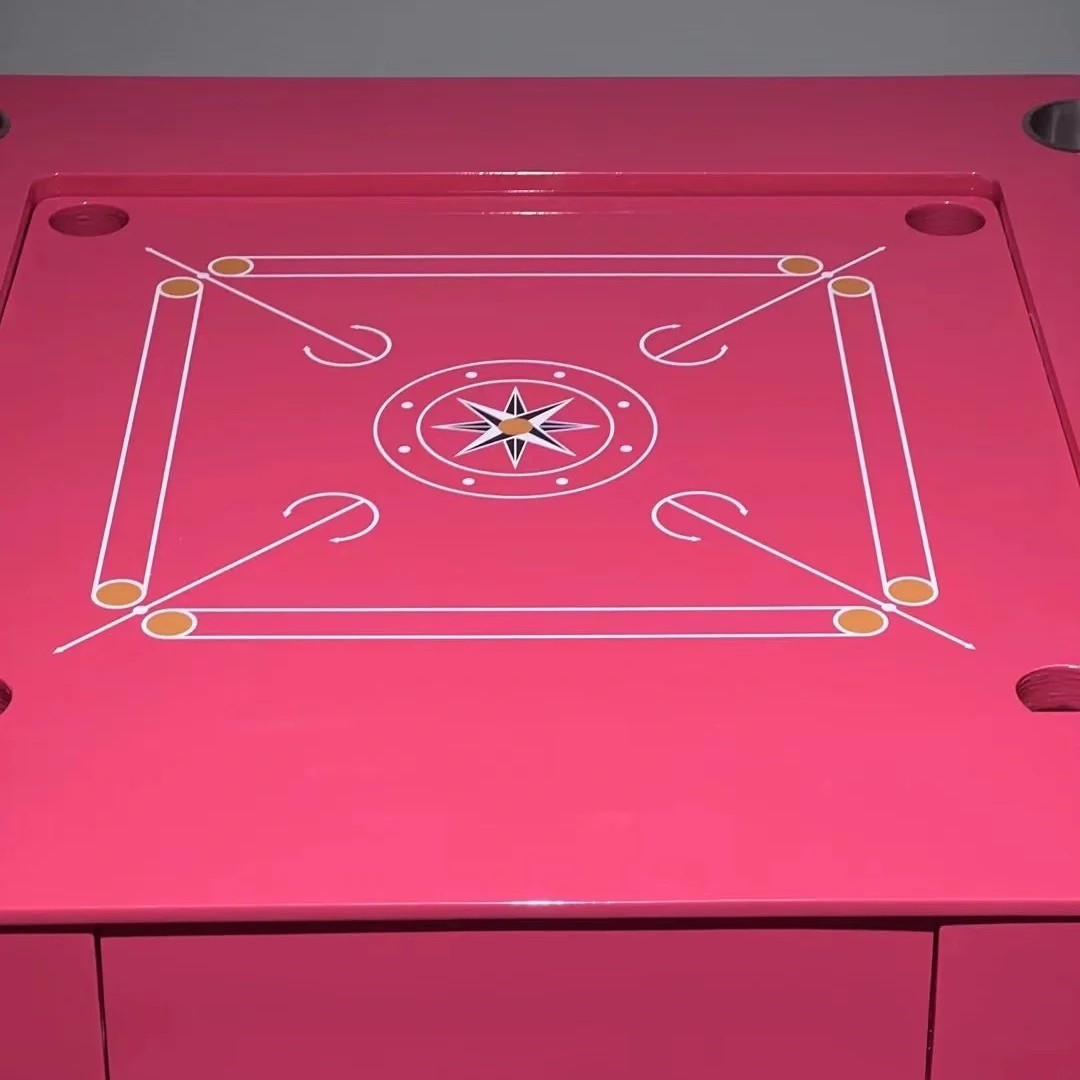 Mesa de huevo rosa Poker/Pai Gow/Egg/Ajedrez Mesa de entretenimiento multiusos Fiesta familiar Juego de fiesta