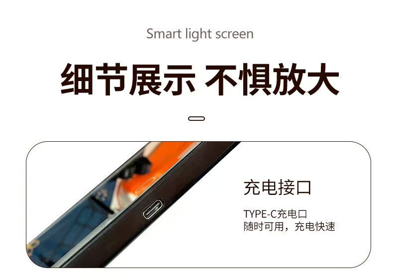 Car Smart Cosmetic Mirror Adjustable Brightness HD Mirror LED Portable Beauty Mirror Assistant Driving Sun Visor Mirror