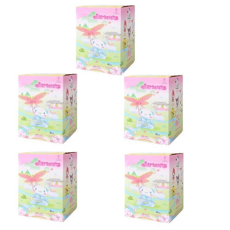 Десктопные слепые фигурки Sanrio New Rhyme Flower Appreciation Series, коллекция 2–6 шт.