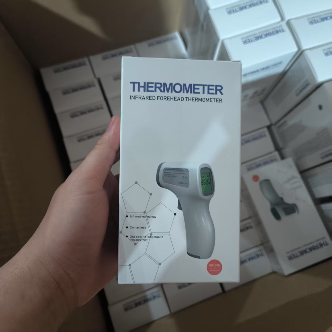 Forehead Thermometer Infrared Thermometer Non-Contact Temperature Measuring Instrument Manufacturer Wholesale Cross-Border Fda Medical