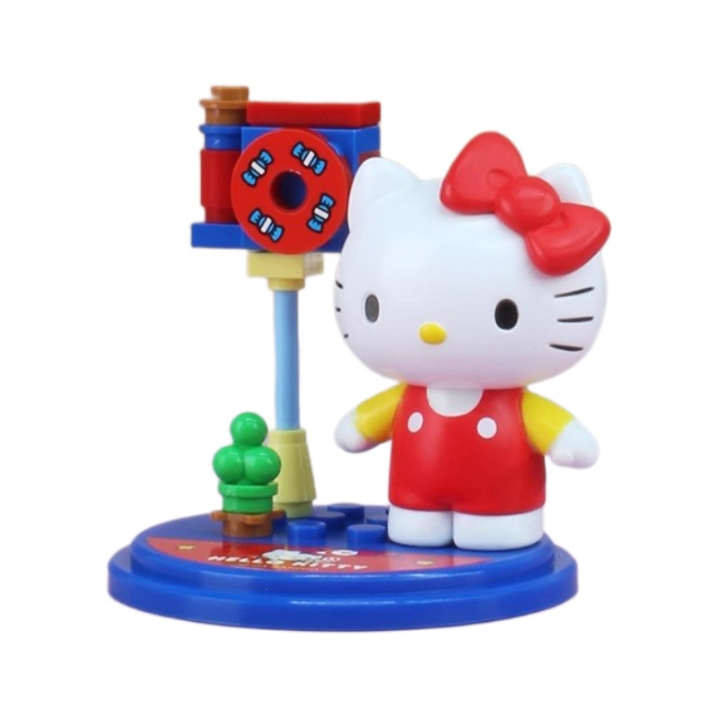 010181 Sanliou caja ciega huevo torcido Kitty orejas grandes perros grandes gargas juguetes de tendencia cool pingüinos bloques de construcción