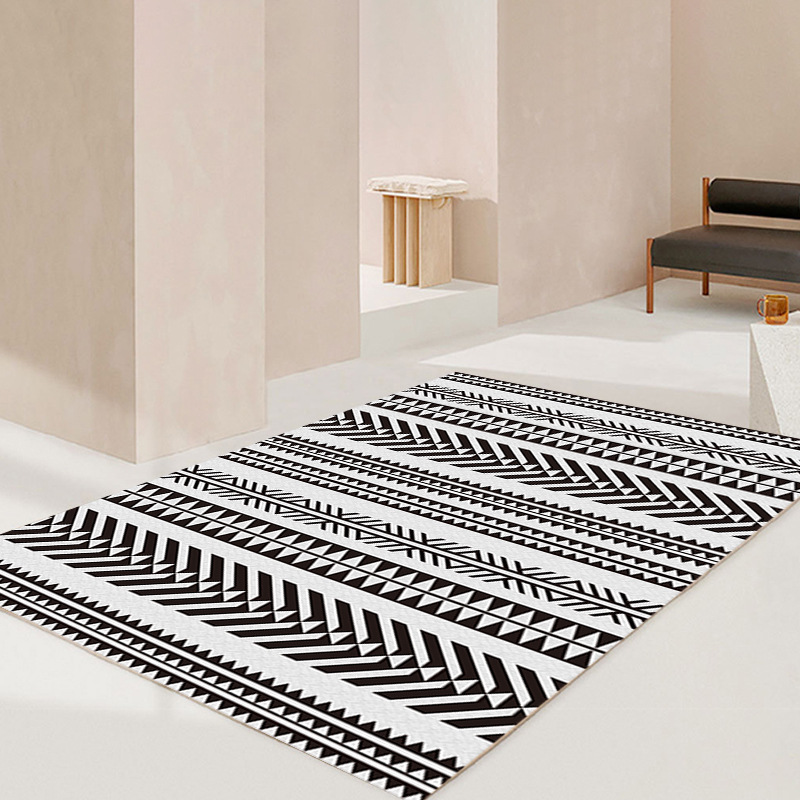 Alfombra de línea marroquí sala de estar mesa de café sofá alfombra de piso completo simple dormitorio ventana de la Bahía retro alfombra de noche