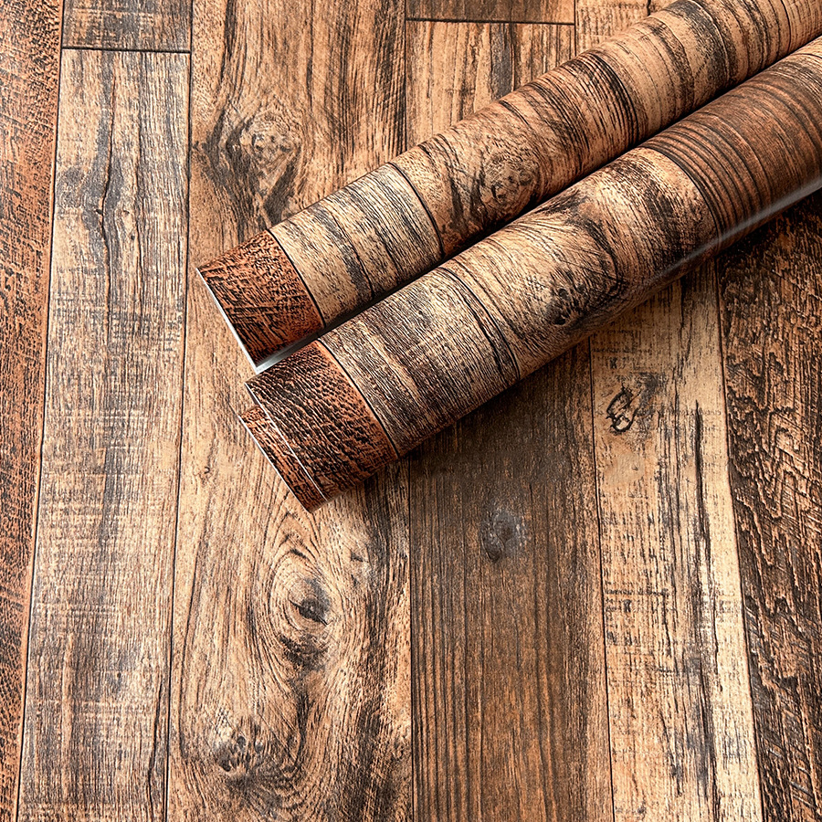 44cm*2000cm Retro Wood Panel Wallpaper – Self Adhesive Rustic Wall Paper For Cozy Farmhouse Interior Design_maomaolike.com