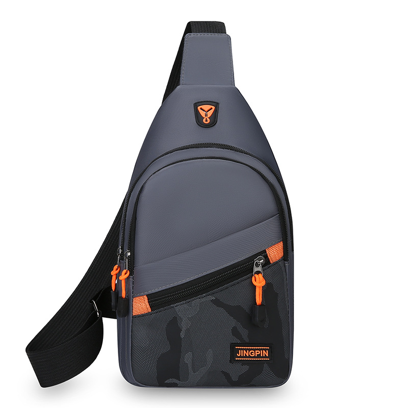 Bolsa de hombro casual para hombres, bolso de hombro para estudiantes universitarios coreanos, bolso portátil para viajes al aire libre, bolso de pecho simple