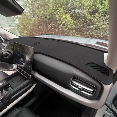 Center Console Sunshade, Heat Insulation Günəş əleyhinə siperlik - titanium-3-suede-black-no-embroidery