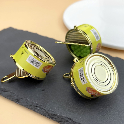 Hot selling simulation canned model toys in the live broadcast room diy miniature simulation snacks canned fruit toys