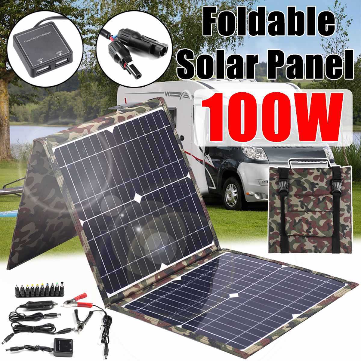 可折叠太阳能电池板18V36W便携式户外折叠包Foldable Solar Panel