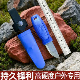 户外刀荒野生存K鞘直刀防身野外便携吃肉小刀露营垂钓锋利水果刀