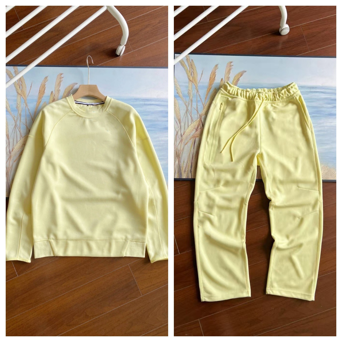 24 años primavera y otoño nuevo estilo suéter de manga larga para hombres y mujeres deportes al aire libre ocio cuello redondo camisa de fondo suelto top de moda