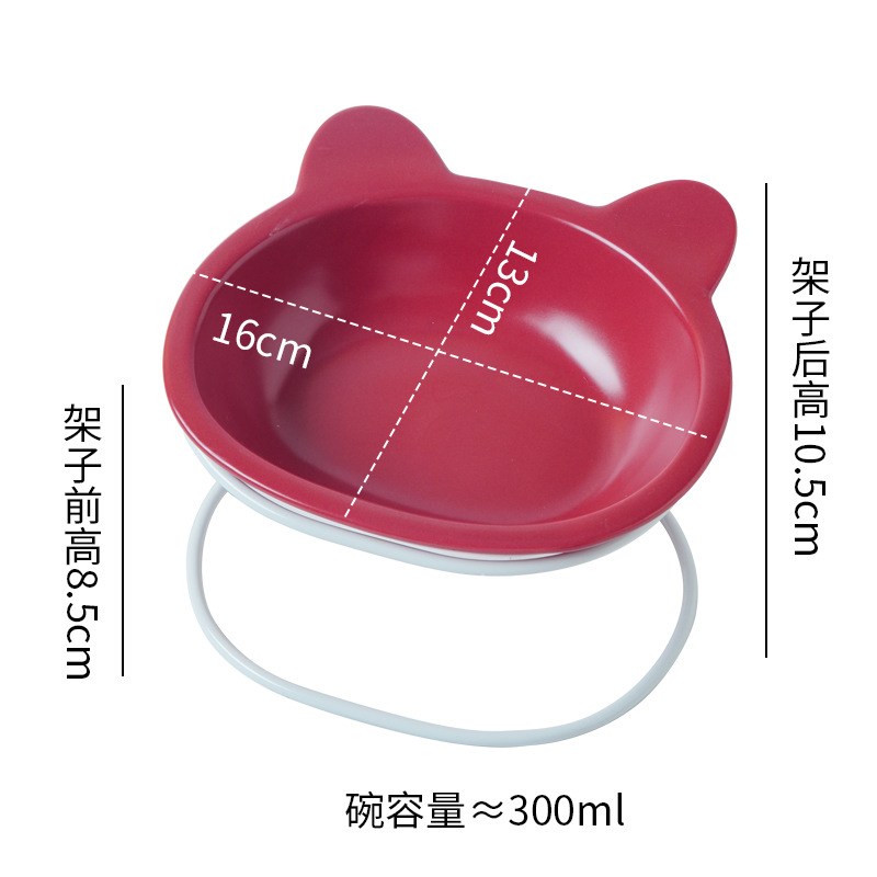 흰색 선반 + 빨간색 그릇