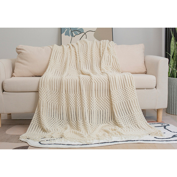 Light luxury INS sofa blanket solid color air -conditioned blanket…