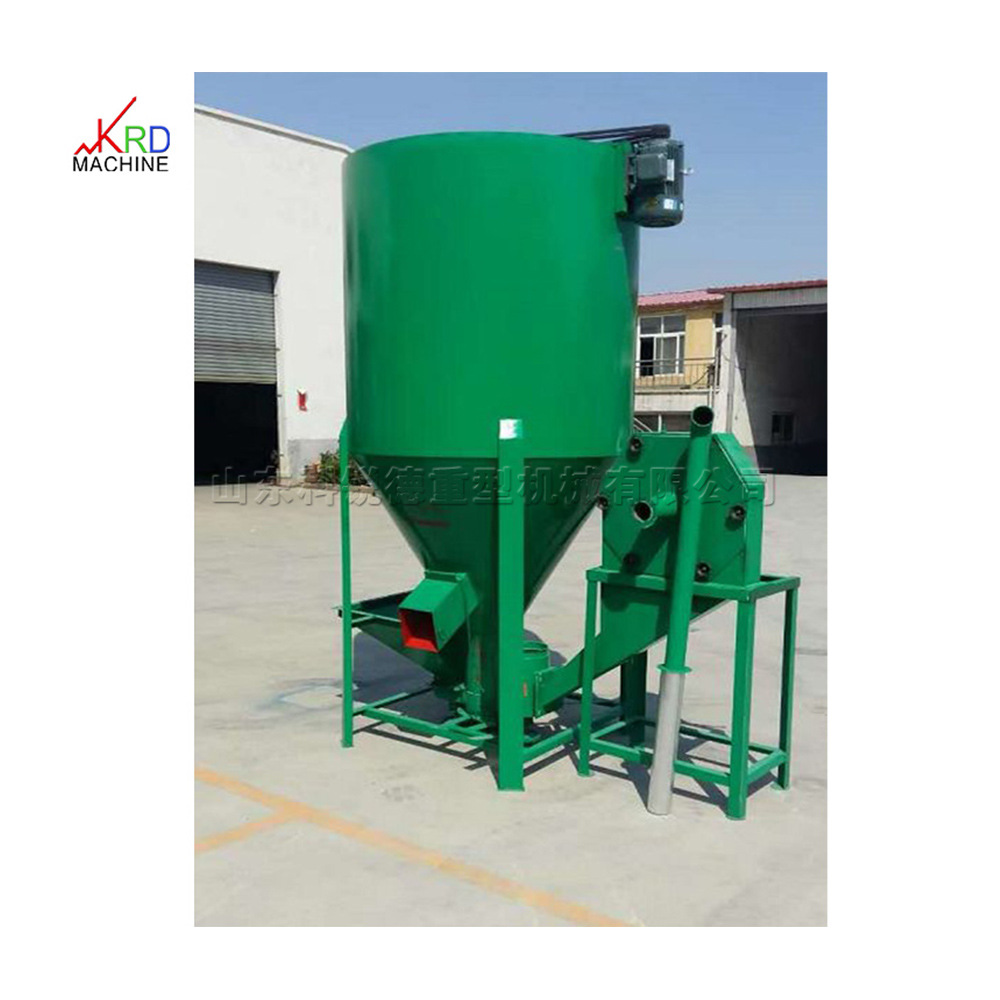小型饲料搅拌机 自吸式粉碎饲料搅拌一体机  颗粒状物料混合机
