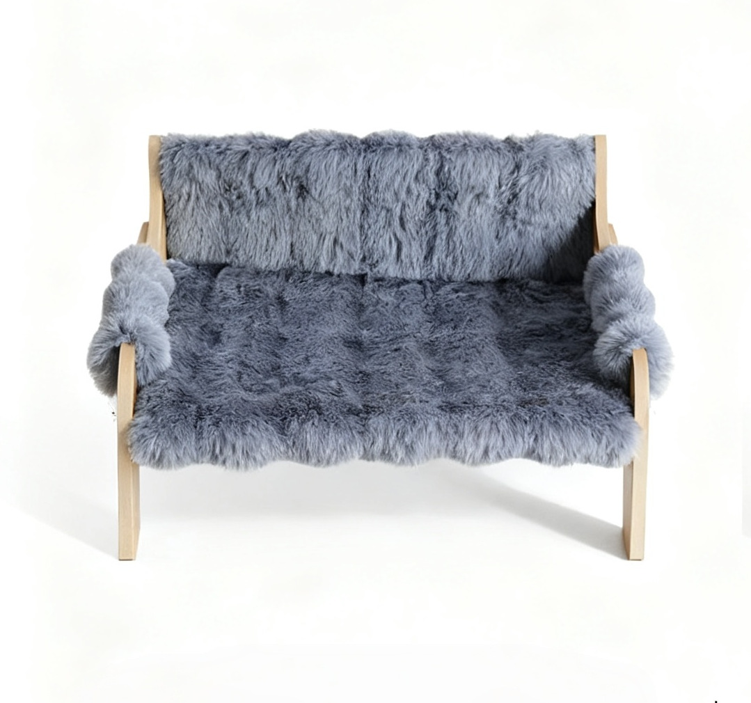 애완동물 겨울용 롱 파일 소파, 그레이 색상