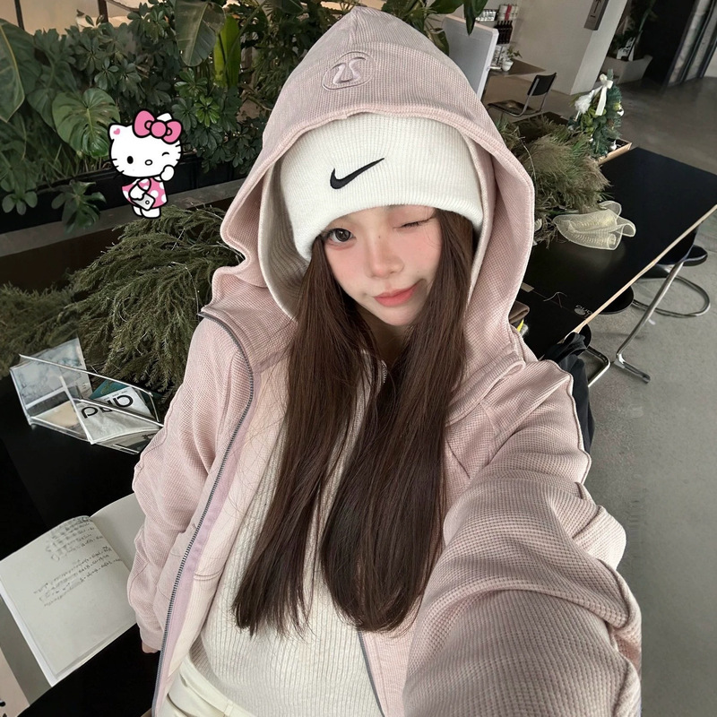 Top-tier version! LuJia Scuba Waffle Spring/Autumn Classic Hoodie Jacket, super popular