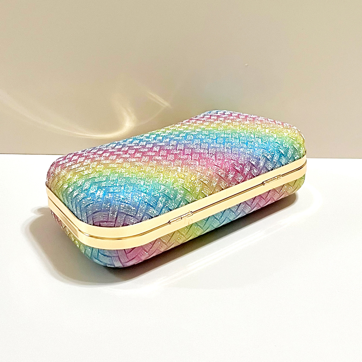 Polyester Rainbow Square Evening Bags display picture 3