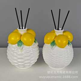 清新陶瓷瓶持久扩香插花艺无火香薰干花家用室内摆件批发香薰