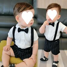 周岁服小男童西装夏宝宝1宴礼服2抓周衣服婴幼儿童生日绅士套装棉