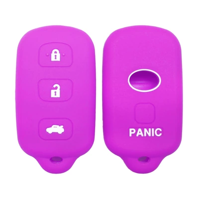 Silicone Key Bag Car Remote – Static Rod/Key Bag - purple