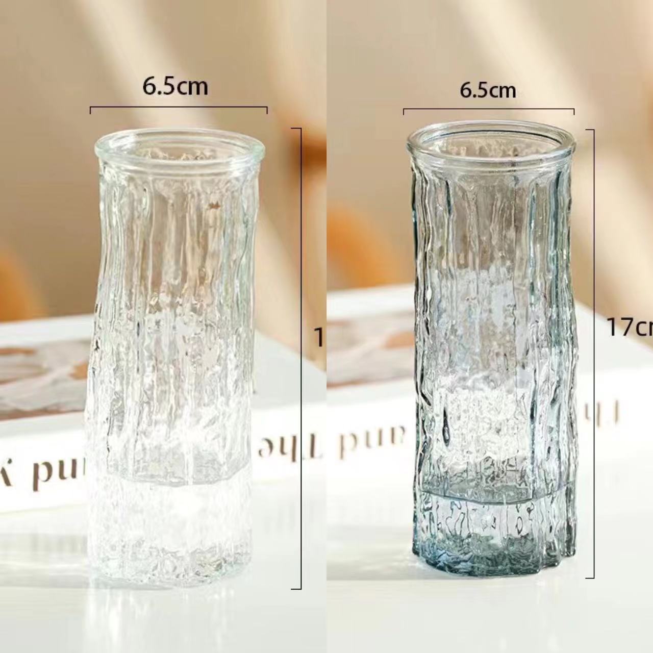 Flores de vidrio transparentes flores