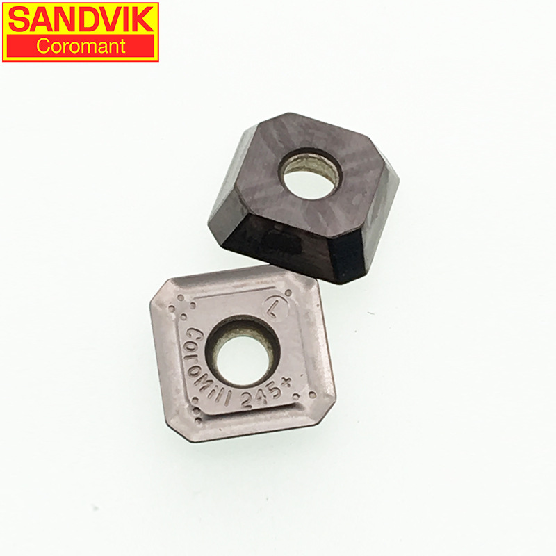 原装山特维克铣刀片R245-12T3E-PL 530加工不锈钢