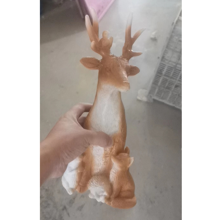 New Snow Deer and Rabbit Resin Light Fox Home Decorations Courtyard Decoration_voghion.com