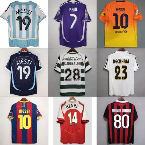 Vintage Retro Short-Sleeve Football Jerseys, Champions League Real Madrid Barcelona Fan Clubs National Teams, Leisure Jerseys Dropshipping Wholesale