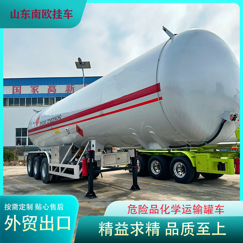 High-Quality Semi-Trailer Direct Sales from the Manufacturer Lng Stainless Steel Carbon Steel Tank Truck National Standard Hazardous Goods Chemical Transport Tank Truck