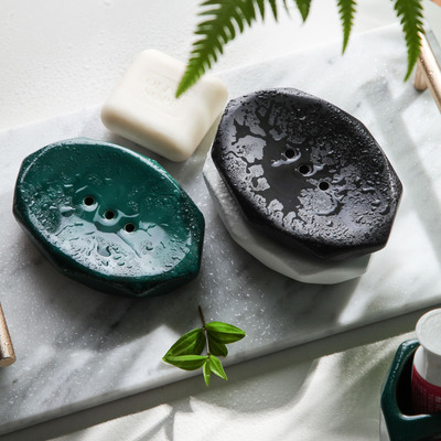 goods in stock wholesale Northern Europe INS Leachate ceramics soap box Soap box Amazon Cross border ceramics Soap Dish