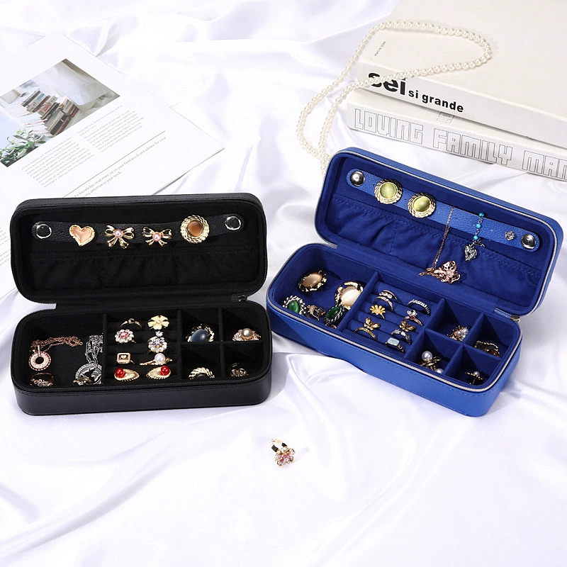 Готовый к использованию за границей портативный дорожный футляр для часов и ювелирных украшений, многофункциональный органайзер большой вместимости