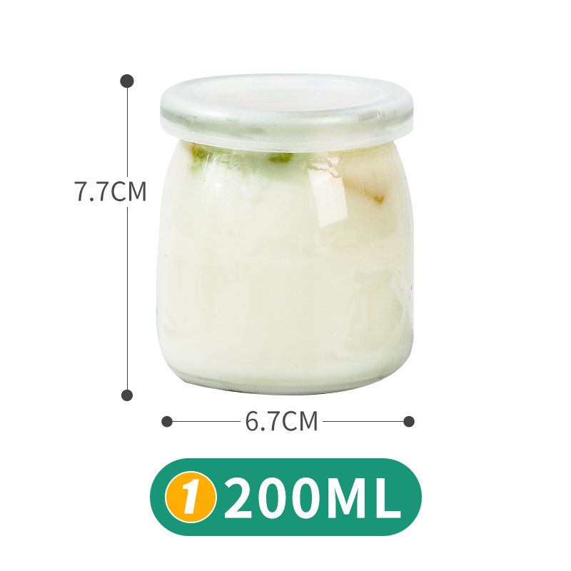 蓋付きスポットシルク透明プリンボトル 500 ミリリットル牛乳瓶飲料増粘ガラス詰め替え空ボトル卸売|undefined