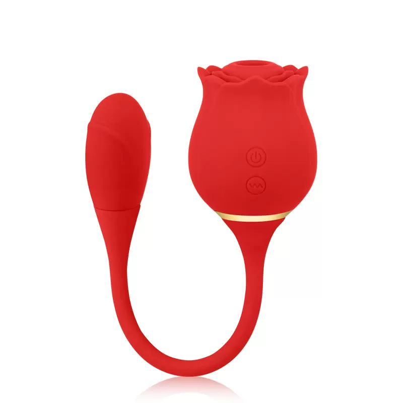 新款玫瑰吮吸器女用情趣用品多频震动成人用品挑逗自慰跳蛋尾巴花