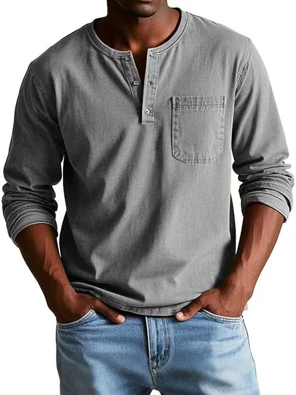 Amazon クロスボーダー メンズ 秋冬 ラウンドネック 長袖 Tシャツ スリムフィット 通気性 プルオーバー カジュアル 長袖 ボトムス シャツ - トップス|undefined