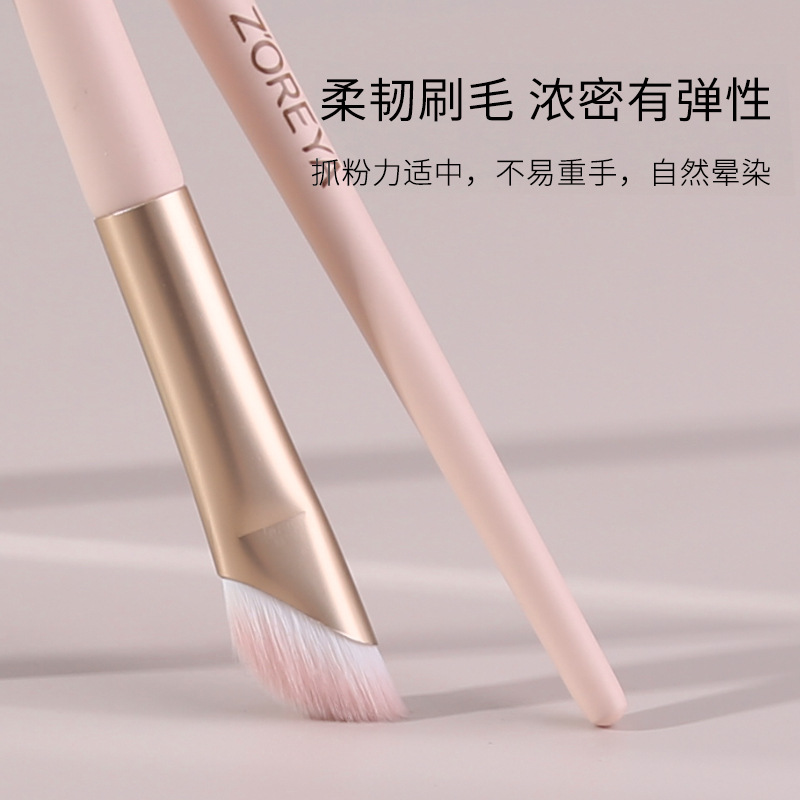 Rosa hoz nariz sombra cepillo nuevas herramientas de belleza ángulo oblicuo reparación nariz ala floración modificado resaltar sombra cepillo al por mayor