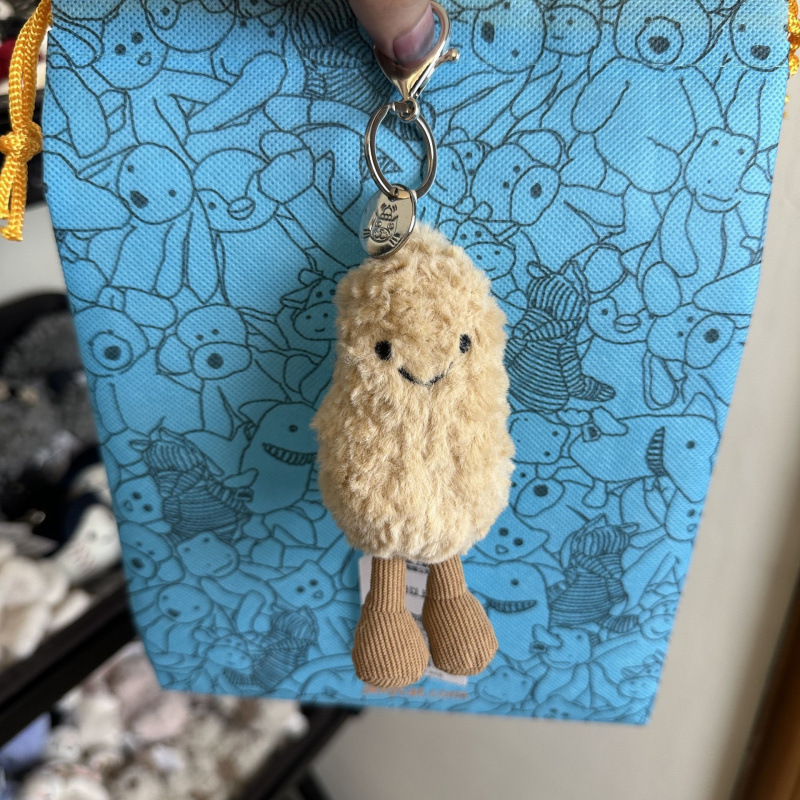 jellycat挂件三标齐全带钢印巴塞罗熊茄子牛角包 款式齐批发礼物|undefined