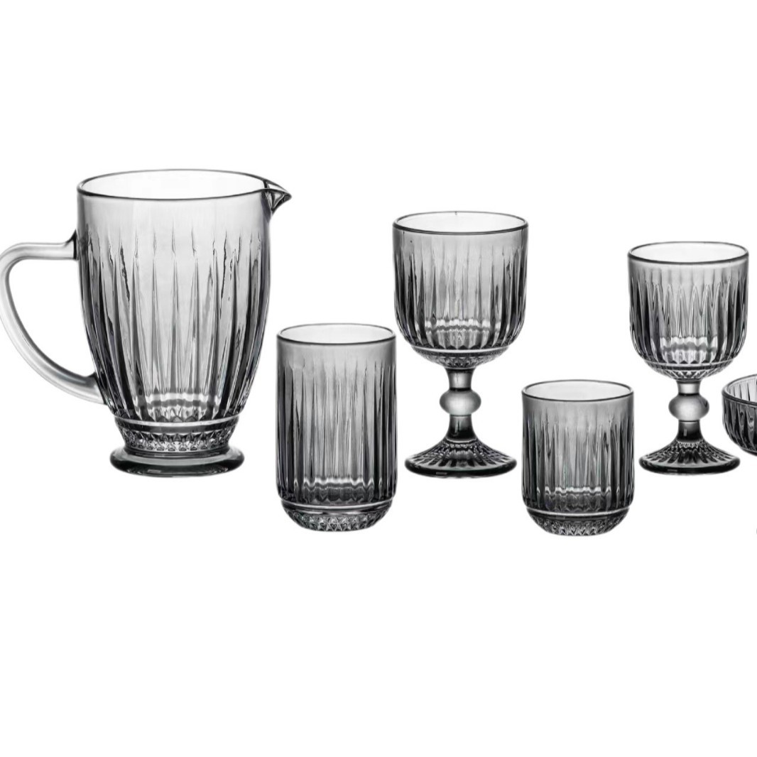 Color primario de rayas verticales espesado vaso de agua hotel taza de enjuague bucal taza de jugo taza de cepillo de dientes taza de cerveza taza de vino tinto