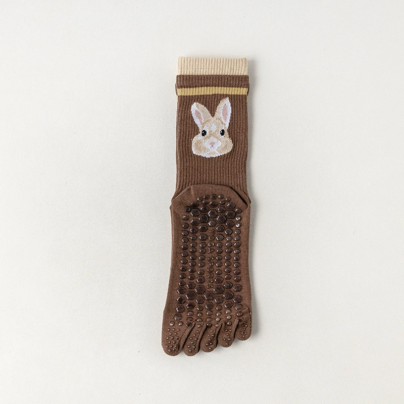 Милые нескользящие дышащие knee socks для занятий спортом для школьников для йоги, до колена
